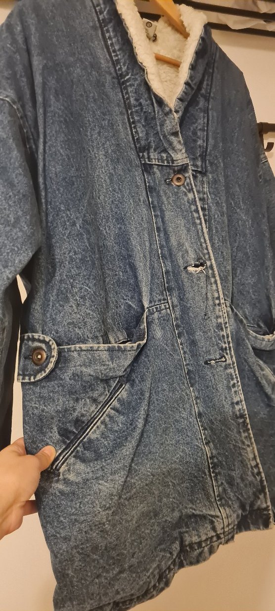 Düğmeli Mavi Erkek Denim Ceket - Görsel 2