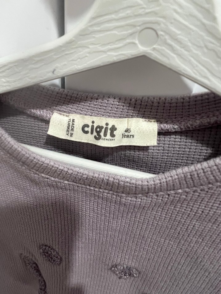 Cigit Nakışlı Kız Sweatshirt - Görsel 2