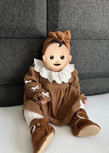 Kahverengi Bebek Elbise - Görsel 2