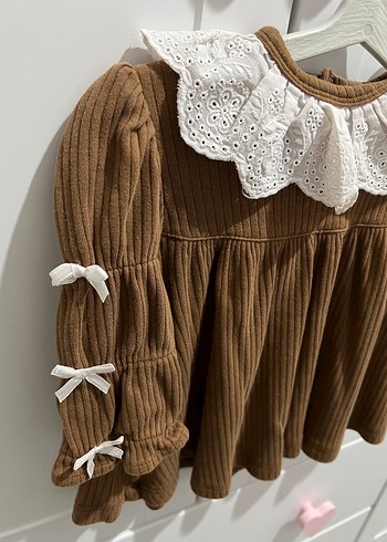 Kahverengi Bebek Elbise - Görsel 4