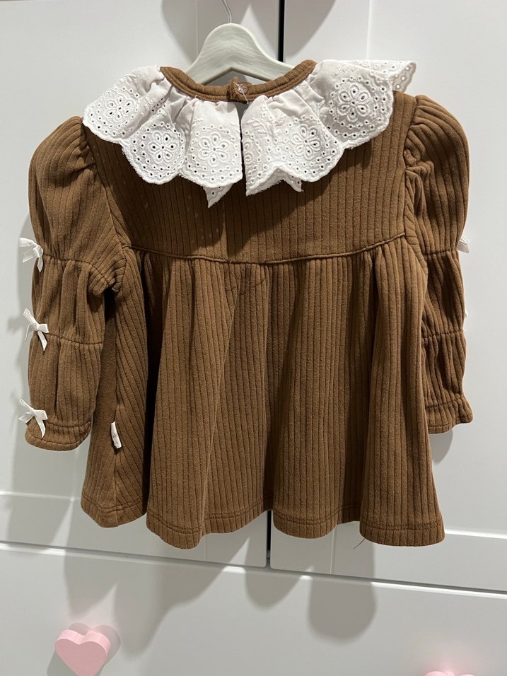 Kahverengi Bebek Elbise - Görsel 5