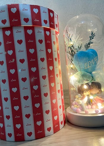 Turkuaz Pastel Aşk Figürlü Dekoratif Biblo - Görsel 4