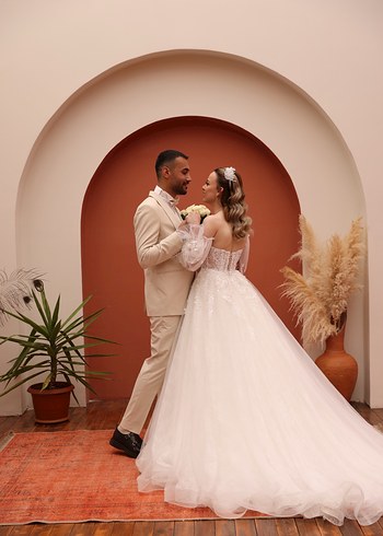 Özel tasarım Gelinlik 34/36 beden uyumlu - Görsel 10