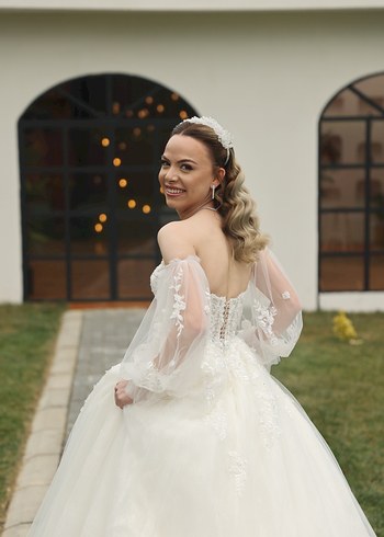 Özel tasarım Gelinlik 34/36 beden uyumlu - Görsel 17