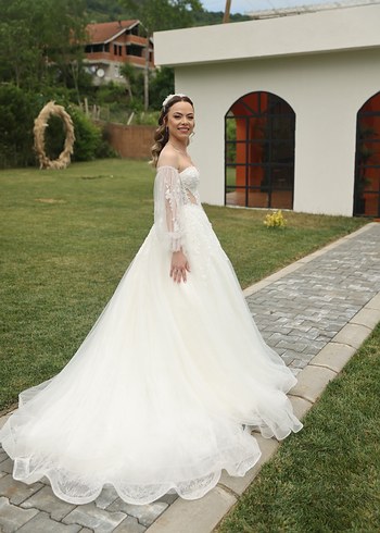 Özel tasarım Gelinlik 34/36 beden uyumlu - Görsel 18