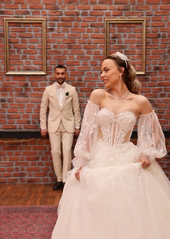 Özel tasarım Gelinlik 34/36 beden uyumlu - Görsel 12