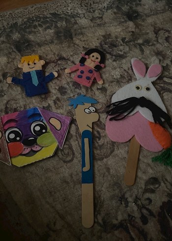 Renkli El Kuklaları Seti - Görsel 2