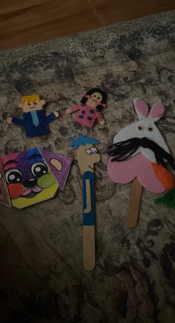 Renkli El Kuklaları Seti - Görsel 2