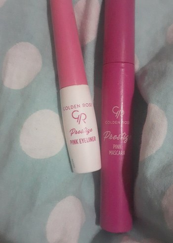 Golden Rose Pembe Maskara ve Eyeliner Seti