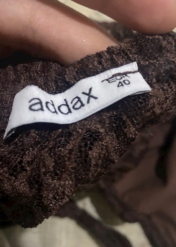 Addax Kahverengi Bohem Dantel Bralet