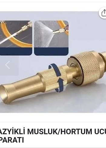 Renkli Altın Renkli Musluk Hortum Ucu Aparatı