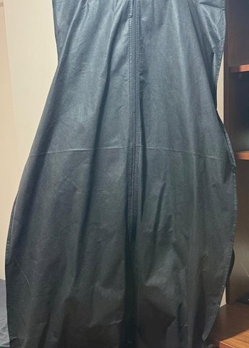 Drapeli Straplez Uzun Yeşil Nişan Elbisesi - Görsel 9