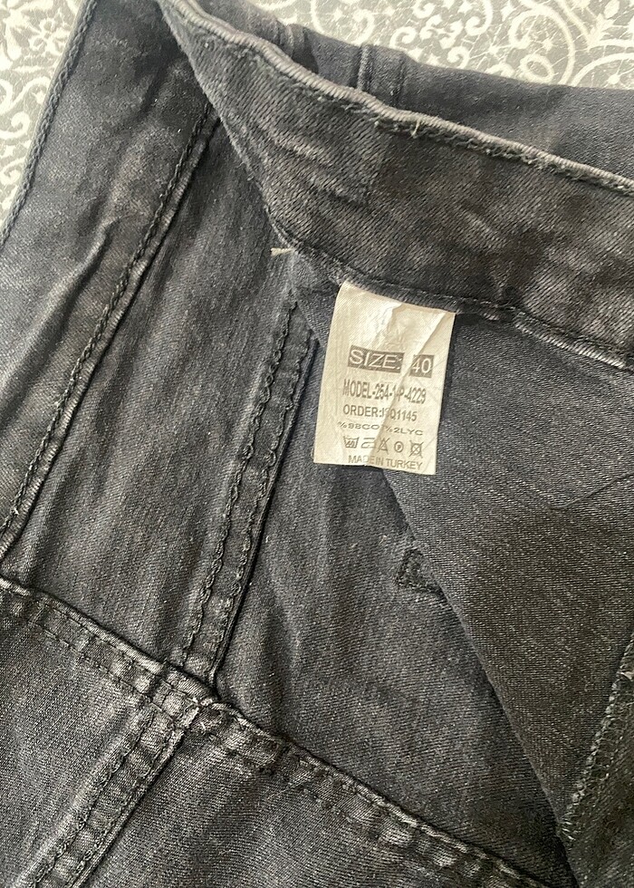 siyah jean - Görsel 2