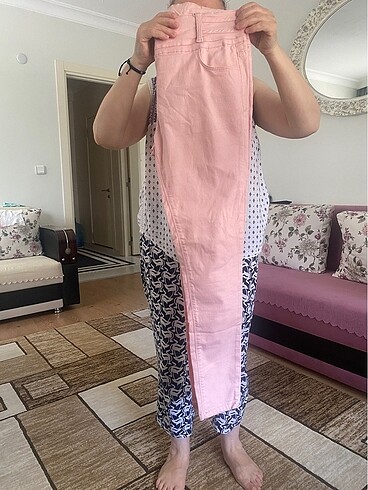 42 Beden ten rengi Renk pantalon