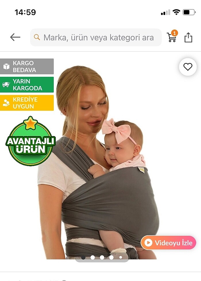 bebek sling - Görsel 2