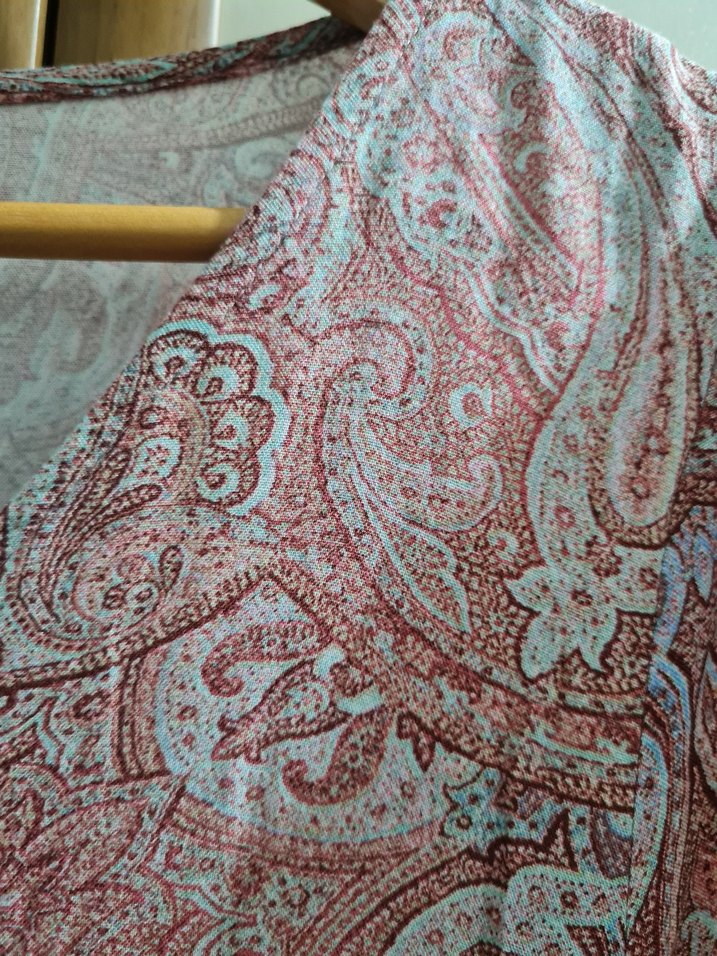 Pembe Bohem Uzun V Yakalı Elbise - Görsel 3