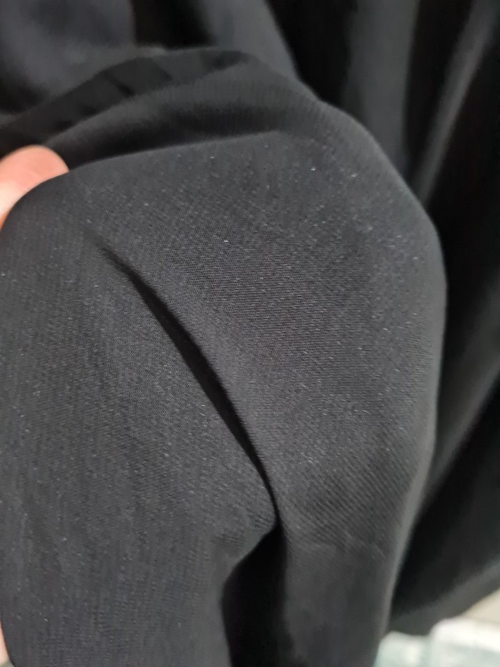 Lacivert Uzun Kadın Elbise V Yaka Drapeli - Görsel 5