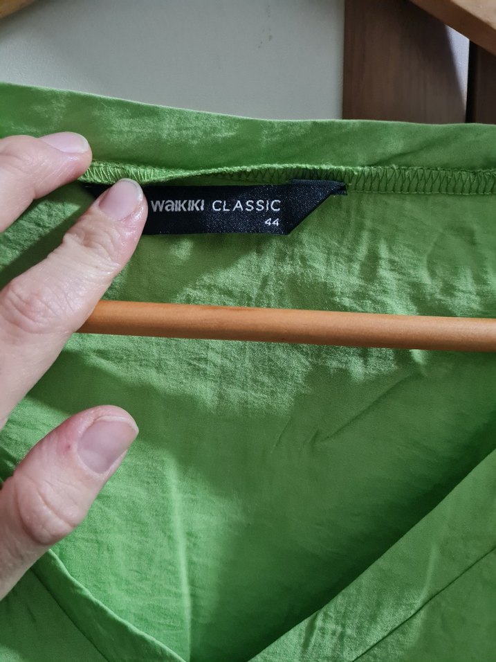 Yeşil Keten tunik 44 beden lc Waikiki - Görsel 3