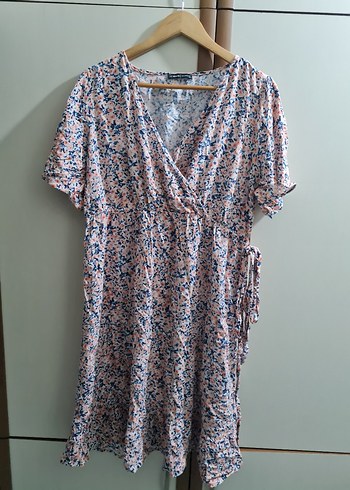 Bohem Tarz Midi Bağlama Detaylı Elbise - Görsel 2