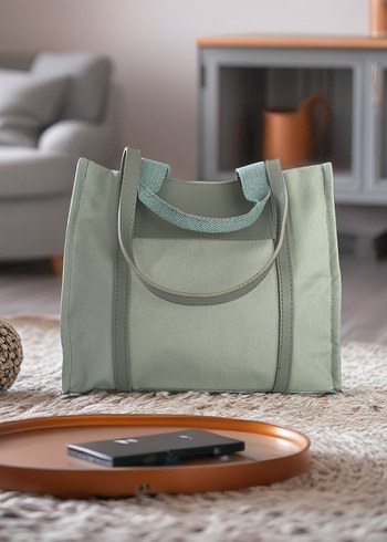 Beden Kadın Pastel Haki Minimalist Çanta