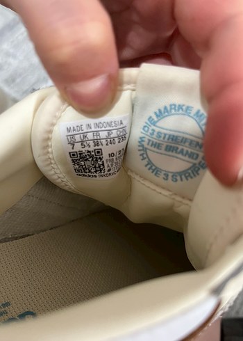 38,5 Beden beyaz Renk Mavi Bağcıklı Beyaz Kadın Sneaker