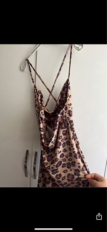 Zara KADIN LEOPAR ELBİSE