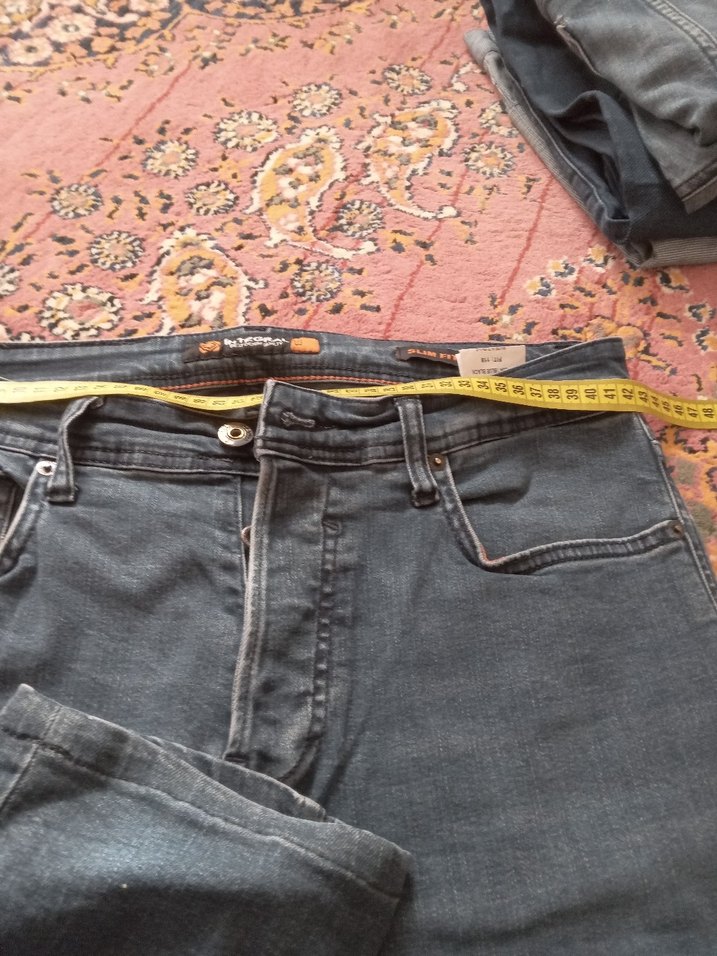 Erkek Mavi Slim Fit Denim Pantolon - Görsel 2