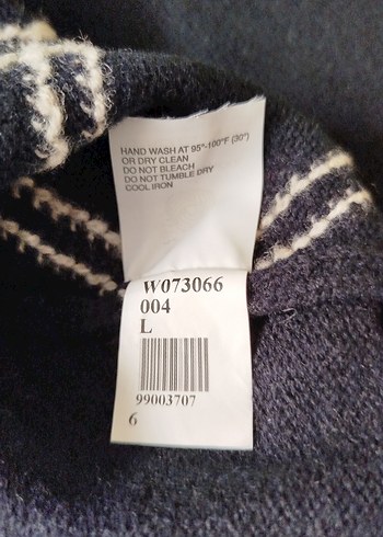 Erkek Çok Renkli kuzu Yünü Kazak - Görsel 8