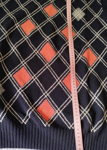 Erkek Çok Renkli kuzu Yünü Kazak - Görsel 4