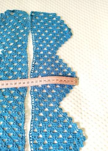 Mavi Renkli Örgü kenar Ucu - Görsel 3