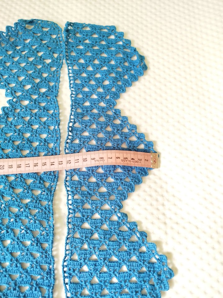 Mavi Renkli Örgü kenar Ucu - Görsel 3