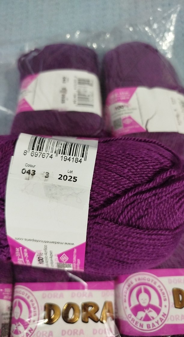 Dora Mor El Örgü İpi 6 Adet (fiyatıdır) - Görsel 5