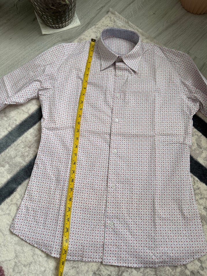 Bordo Baskılı Regular Fit Kısa Kollu Erkek Gömlek - Görsel 5