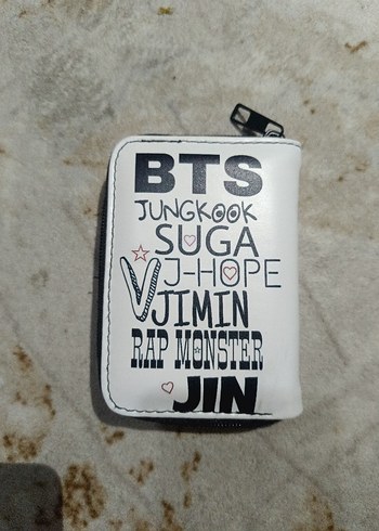  Beden BTS Temalı Fermuarlı Kadın Cüzdanı