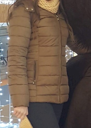 Kahverengi Kadın Kışlık Midi Mont - Görsel 8