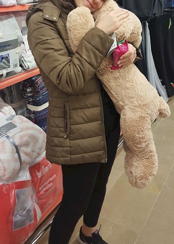 Kahverengi Kadın Kışlık Midi Mont - Görsel 6