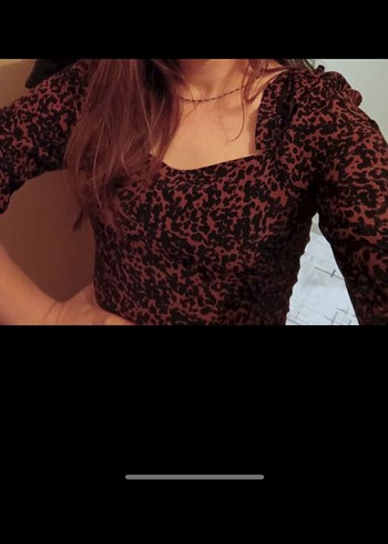 Kahverengi Yılan Desenli Midi Elbise - Görsel 3