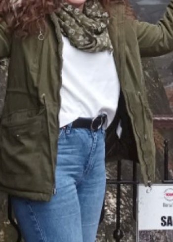 Defacto haki kadın mont - Görsel 3