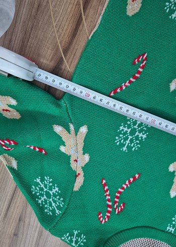 Renkli Uzun Kollu Örgü Kadın Kazak 10-11 yaş lcw - Görsel 9