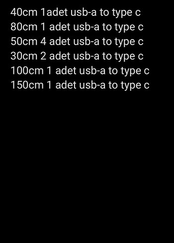 usb to type-c şarj kablo. sıfır 12 adet - Görsel 7