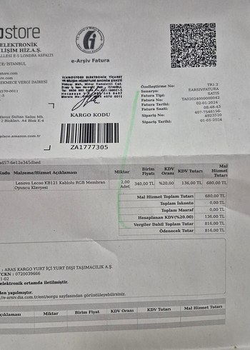 Lenovo Lecoo KB121 Kablolu Rainbow Membran Oyuncu Klavyesi - Görsel 5