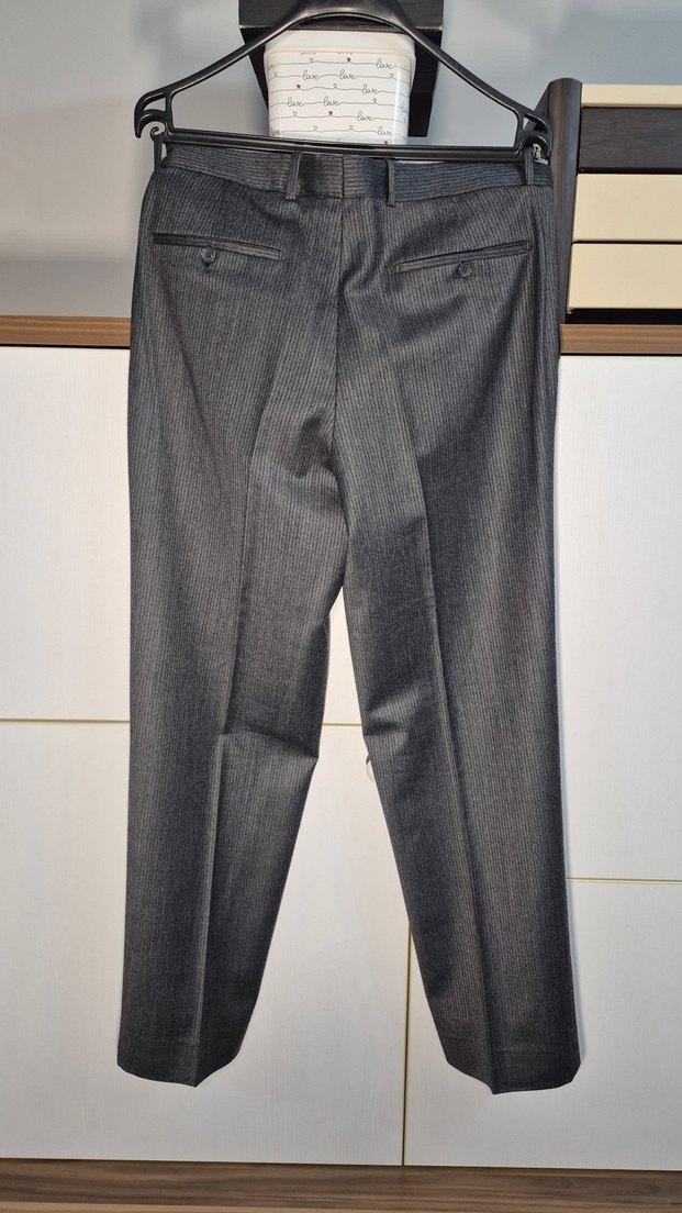 Bisente marka erkek kumaş pantolon yün kumaş - Görsel 3