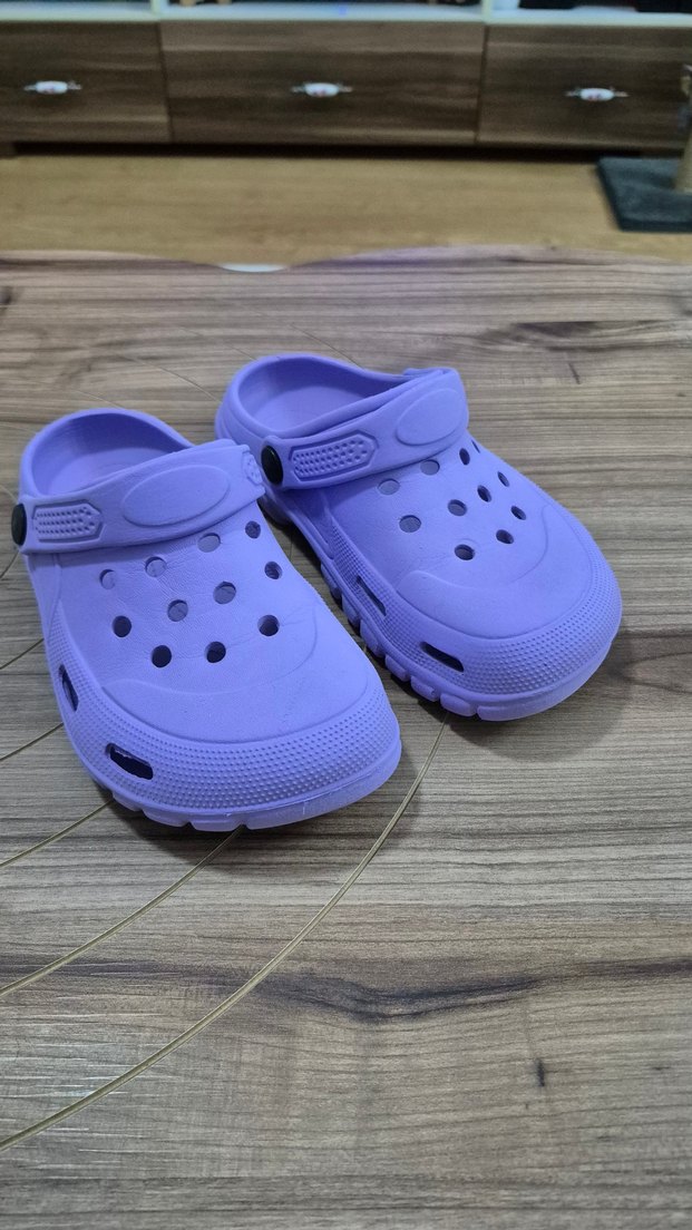 terlik eva plastik lila crocs tip 21.5cm - Görsel 2
