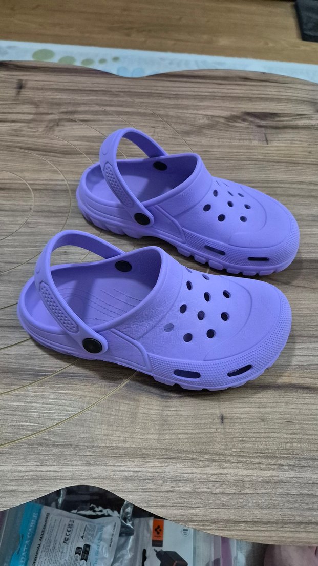 terlik eva plastik lila crocs tip 21.5cm - Görsel 3