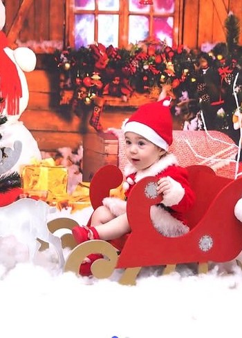 Mavi atkılı beyaz peluş kardan adam çok temiz hatasız 50cm - Görsel 2