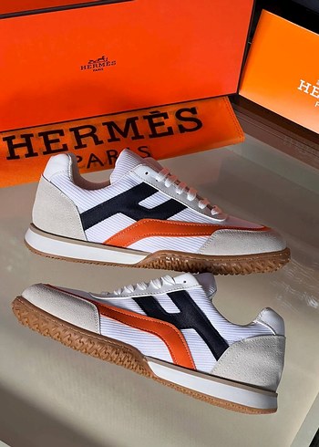 Hermes Hermes Beyaz Turuncu Erkek Spor Ayakkabı