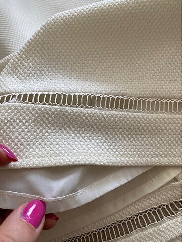 Koton ekru şık etek - Görsel 5