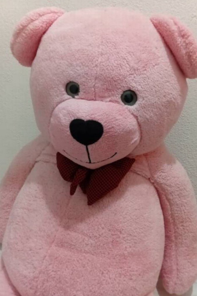 Pembe Peluş Ayıcık Oyuncak 1 metreden fazladır - Görsel 3