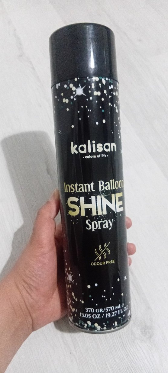 Kalisan Instant Balloon Shine balon parlatıcı sprey  570 ml - Görsel 2