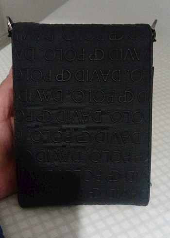 Fermuarlı Siyah Polo David kadın Omuz Çantası - Görsel 4